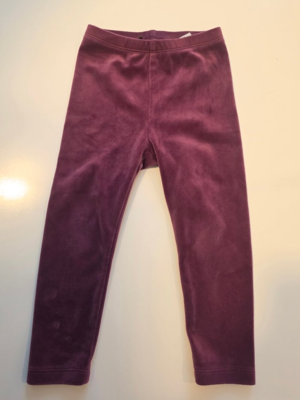 Tea Collection Velour Leggings - Size 3T - Purple / Berry